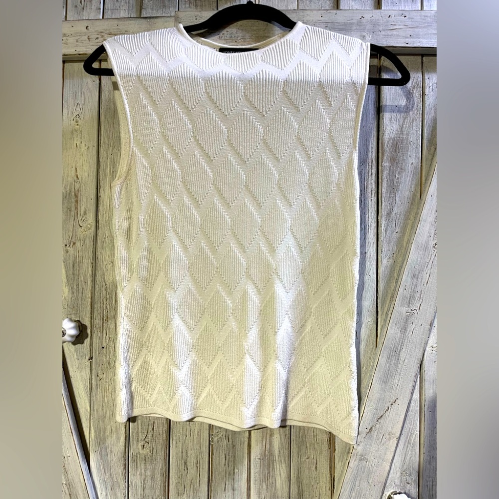 Jones New York very luxury detailed Sweater Shell sleeveless 🌹Nice